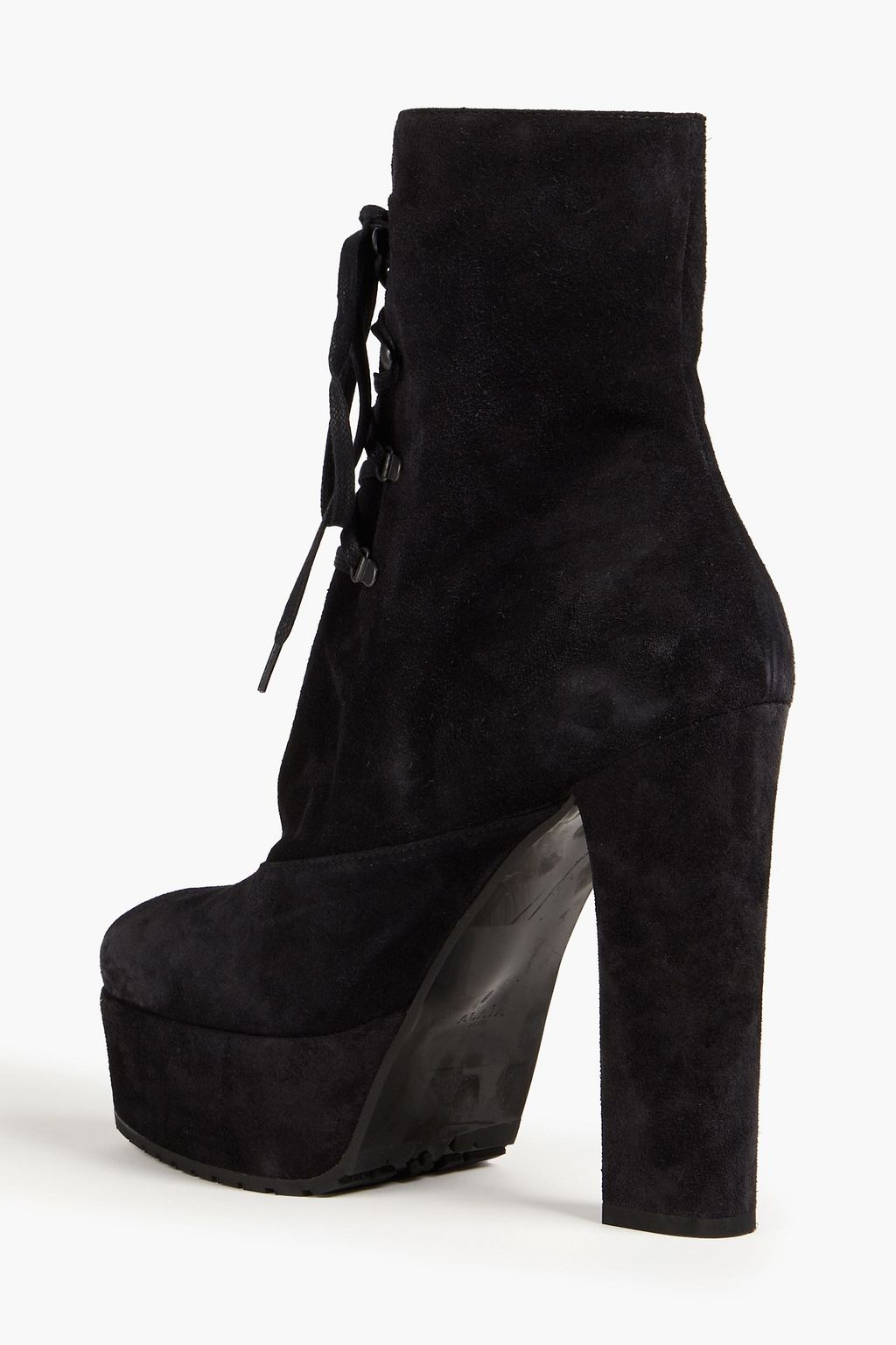 ALAÏA Trekking 135 suede platform ankle boots