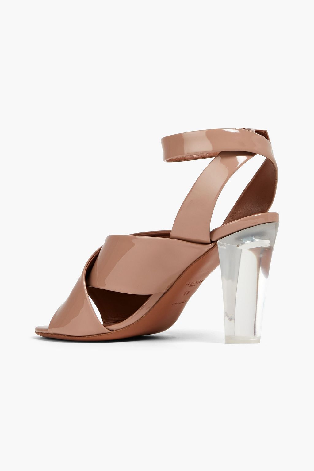 ALAÏA 페이턴트 가죽 샌들