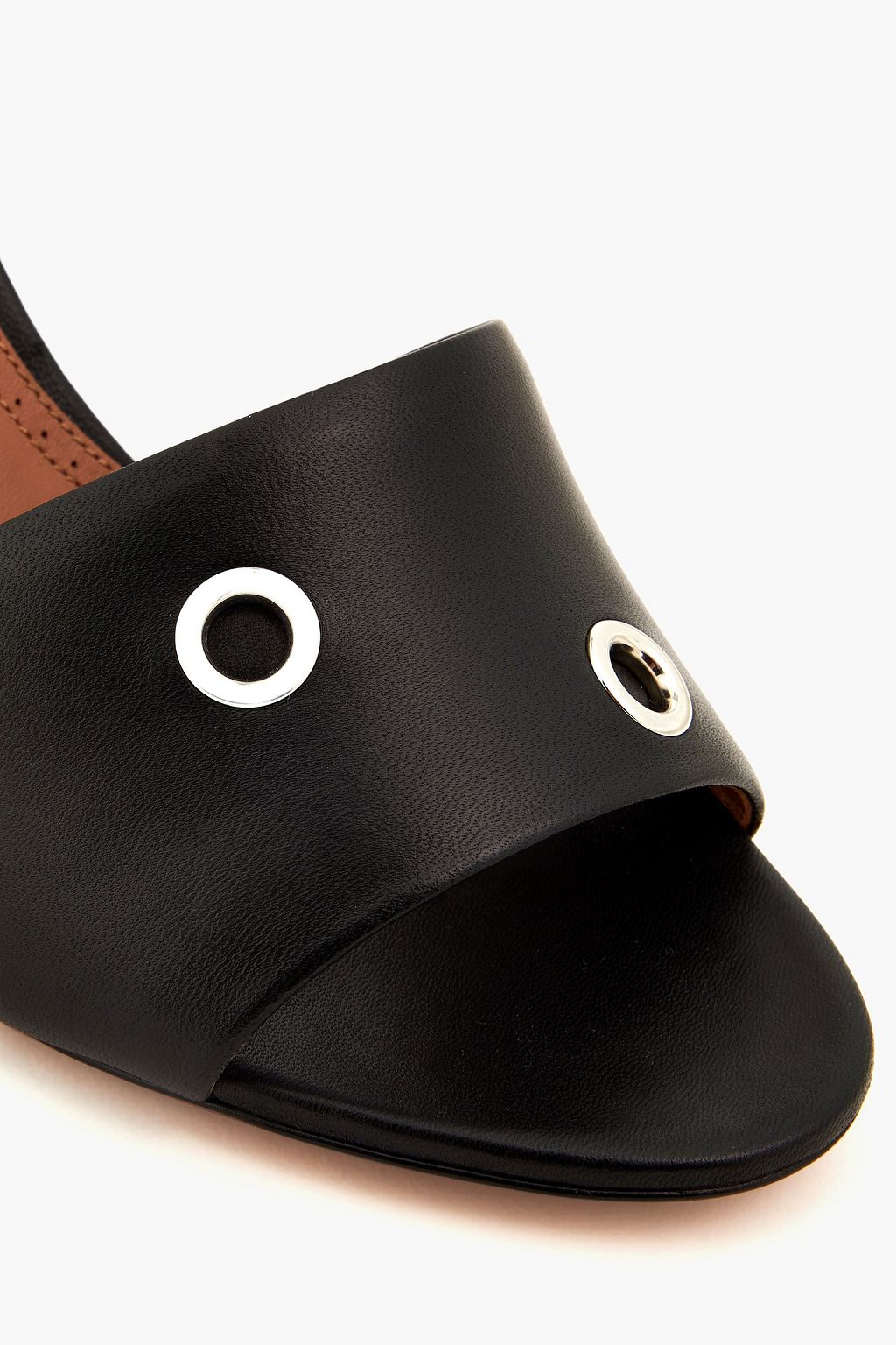 ALAÏA 75 embellished leather mules