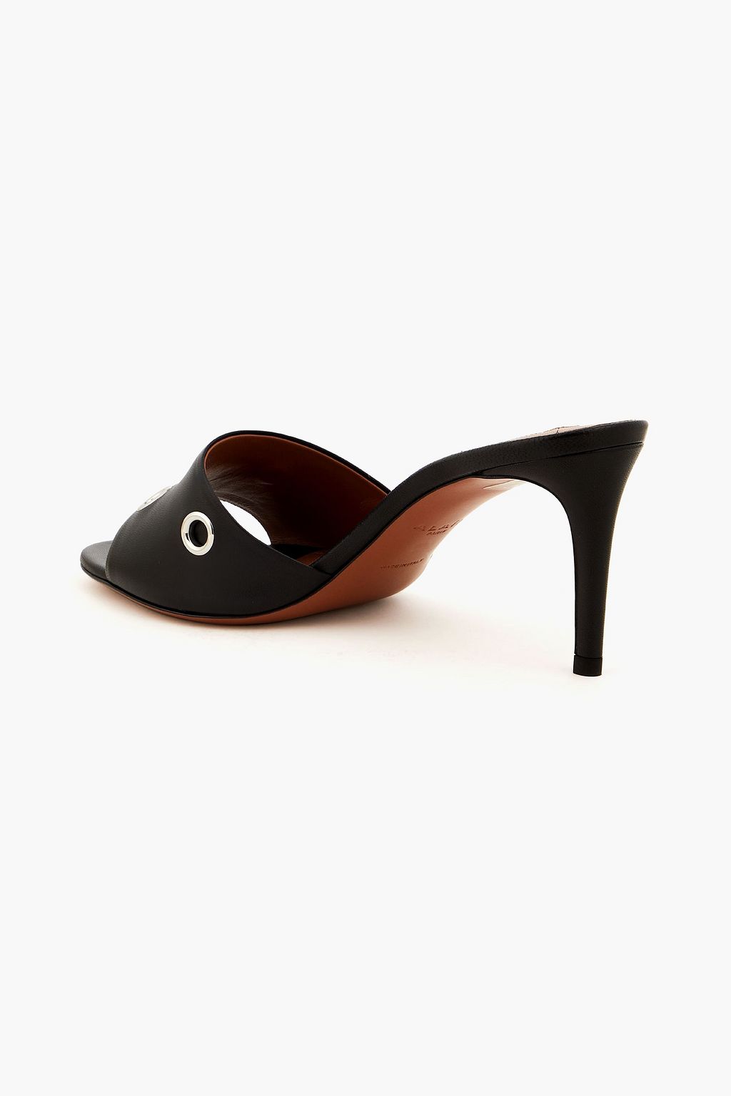 ALAÏA 75 embellished leather mules