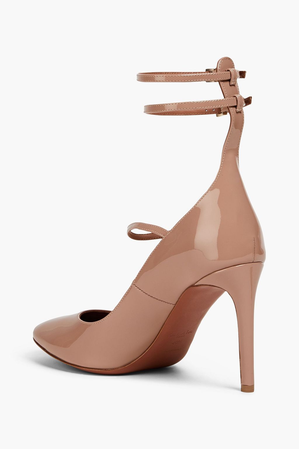 ALAÏA 90 patent-leather Mary Jane pumps