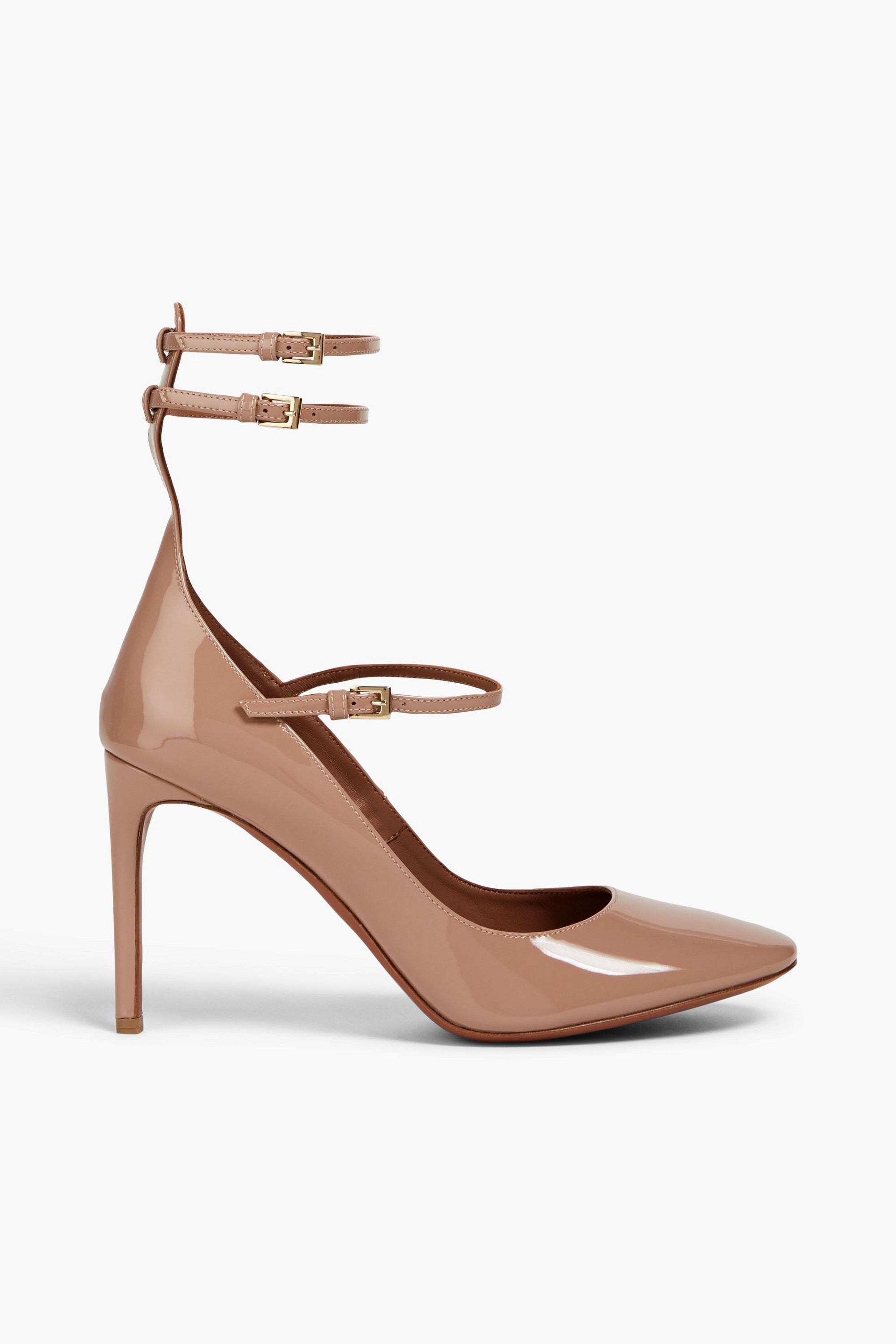 Alaïa 90 patent-leather Mary Jane pumps