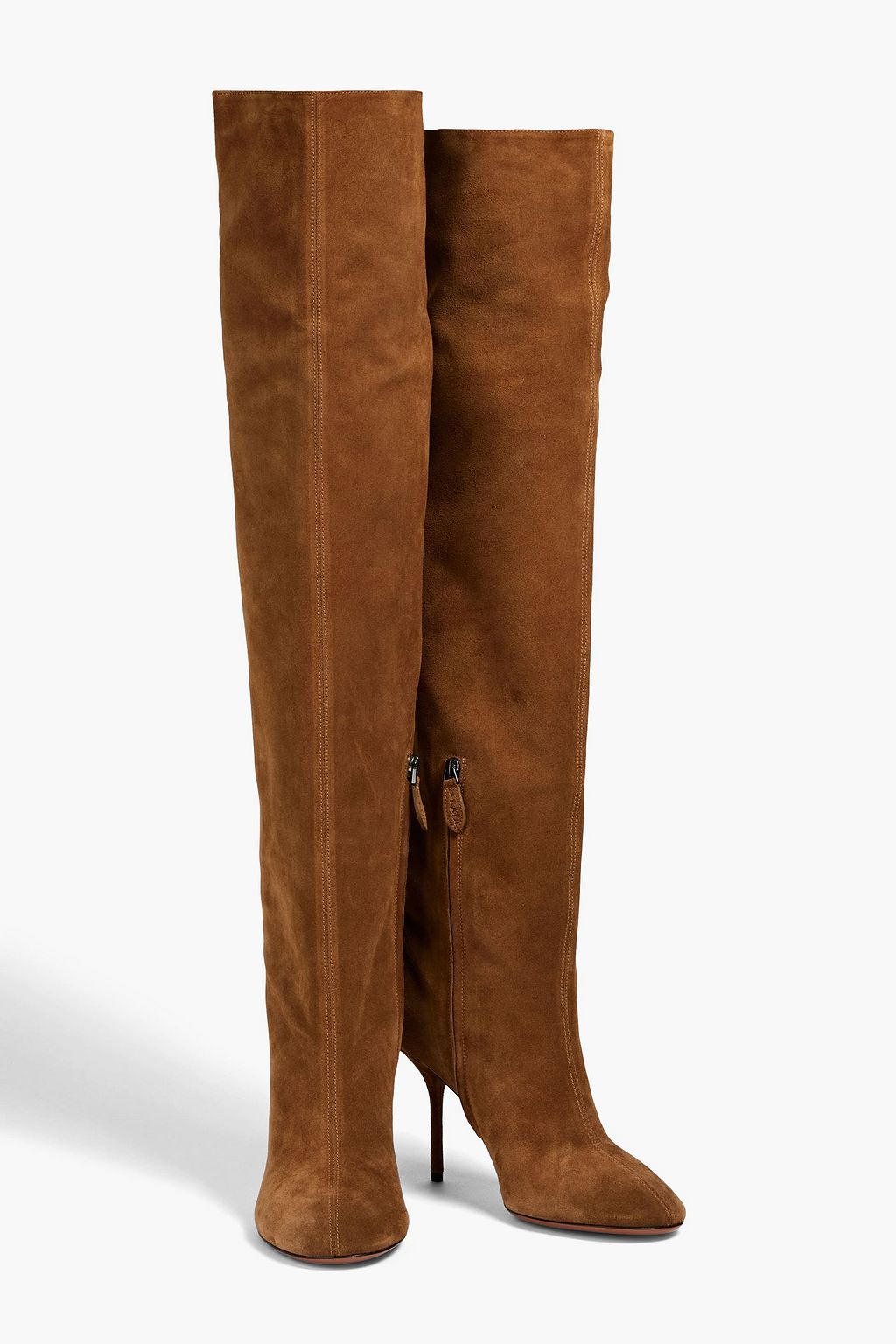 ALAÏA 90 스웨이드 싸이하이 부츠