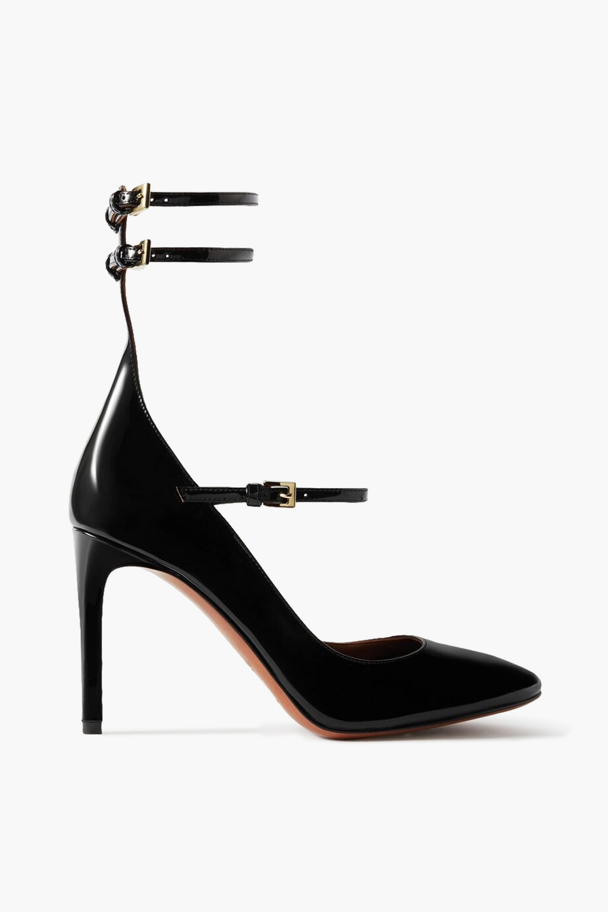 Alaïa 90 patent-leather Mary Jane pumps