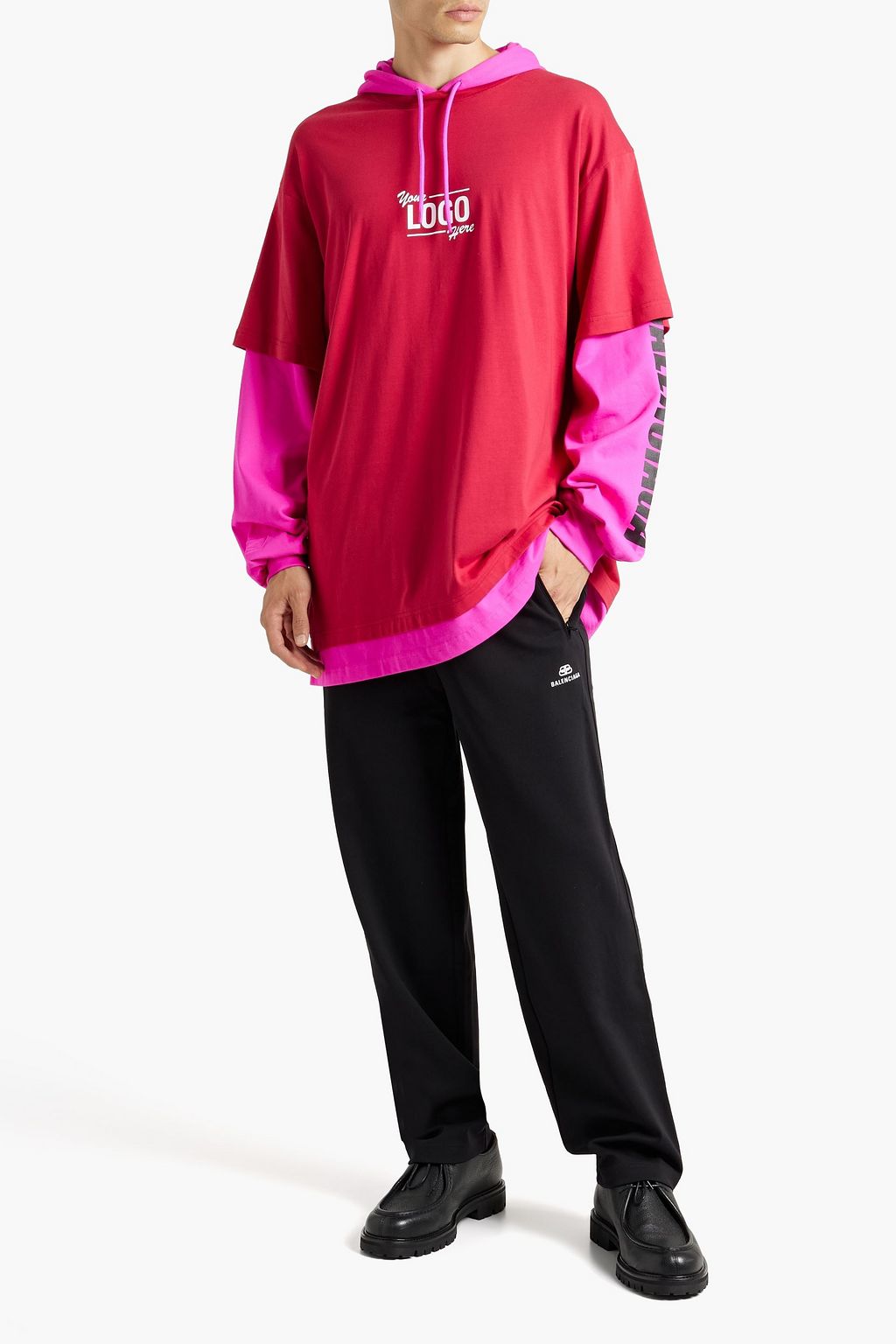 BALENCIAGA Printed jersey sweatpants