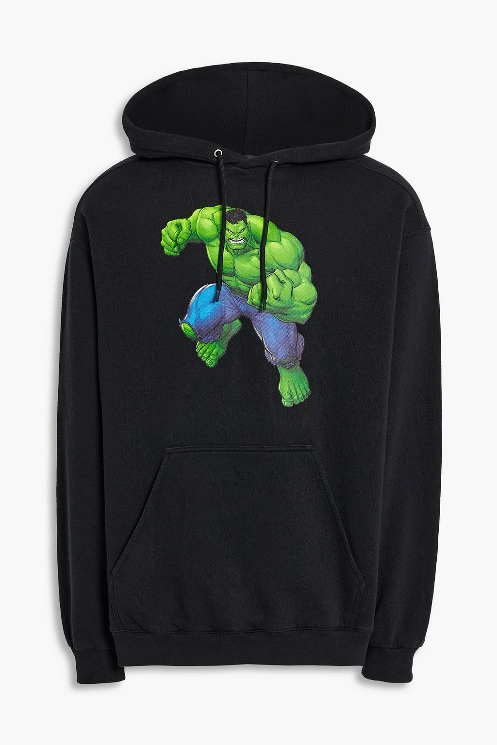 BALENCIAGA Printed cotton-fleece hoodie | THE OUTNET