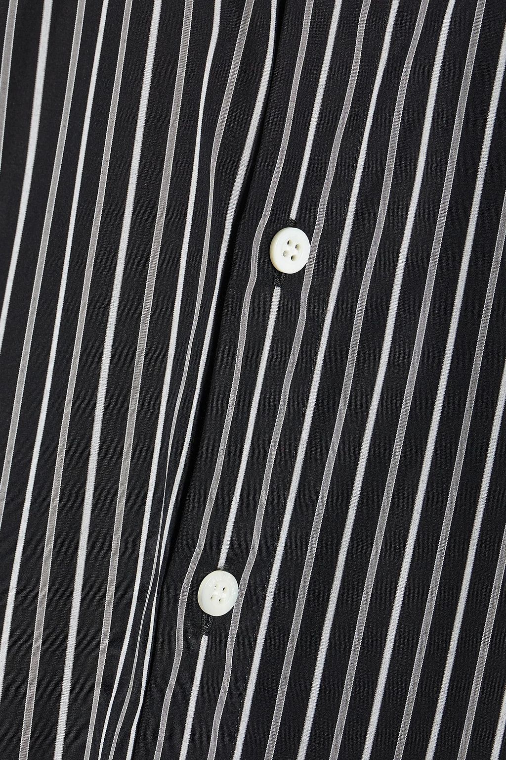 BALENCIAGA Oversized striped cotton-poplin shirt