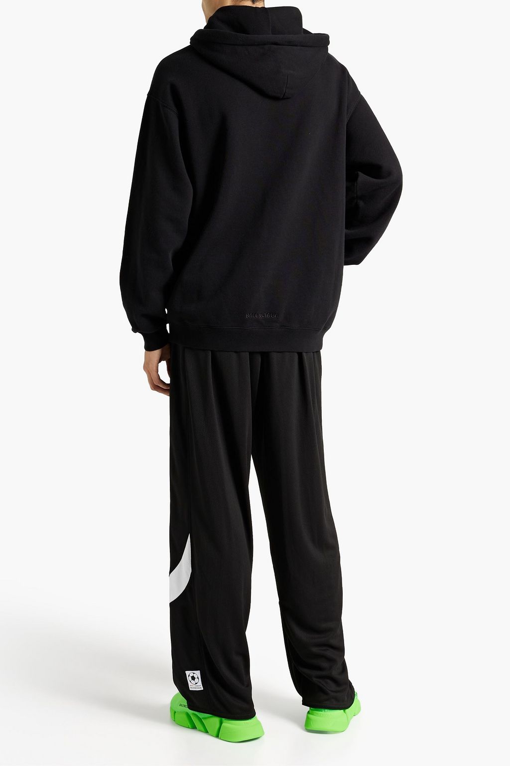 BALENCIAGA Appliquéd printed mesh sweatpants
