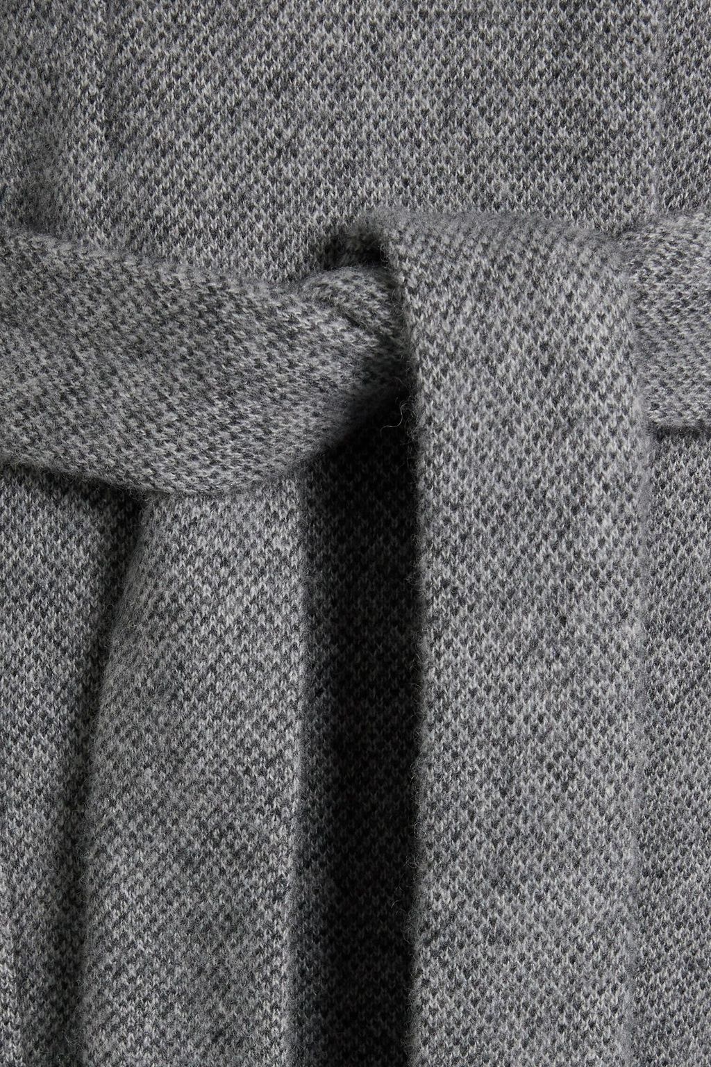 FABIANA FILIPPI Fringed cashmere, wool and silk-blend coat