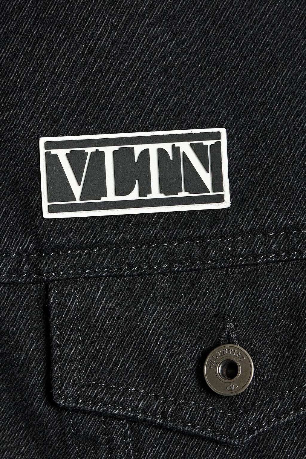 VALENTINO GARAVANI Appliquéd denim jacket