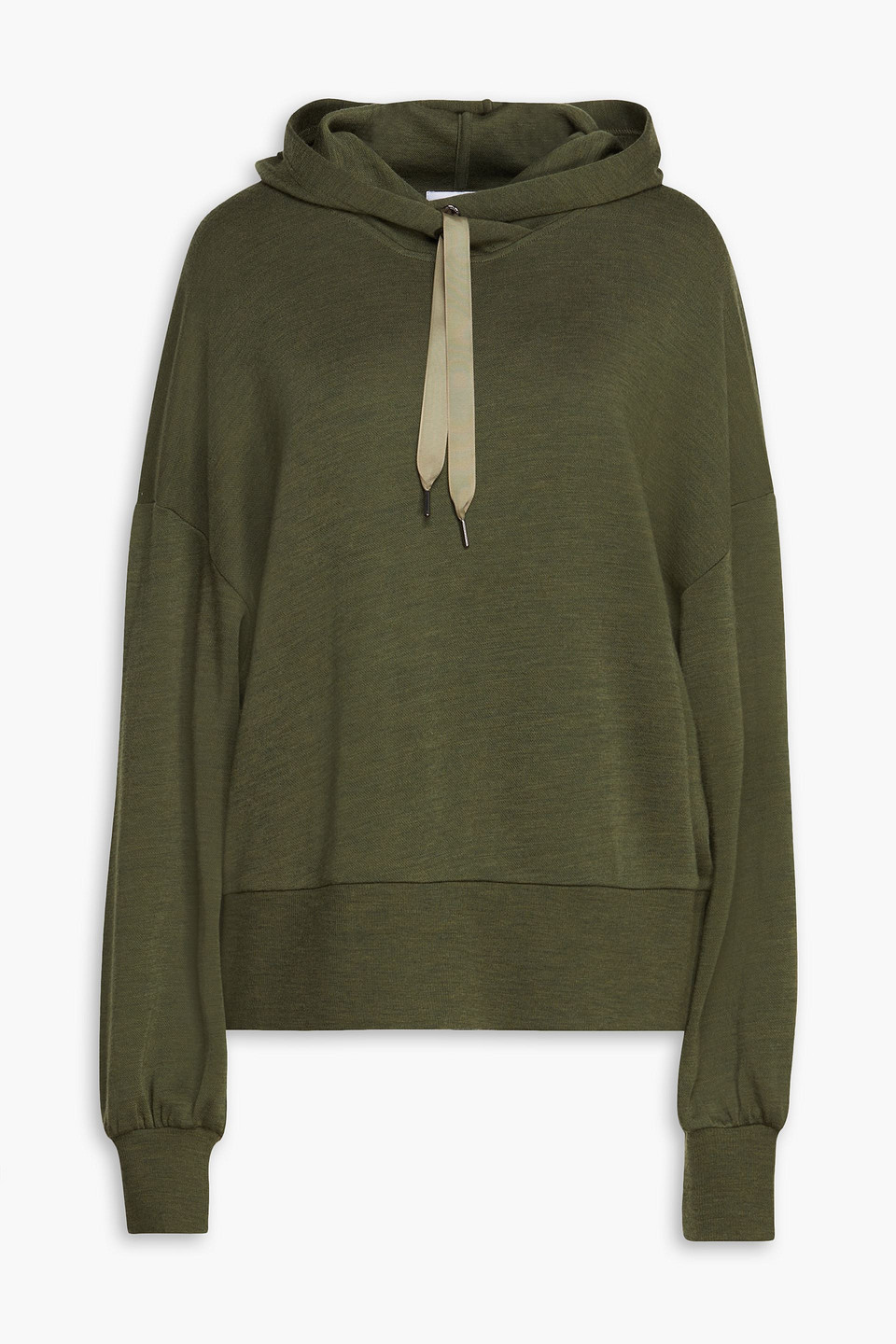 we norwegians - tind merino wool hoodie - green - xs