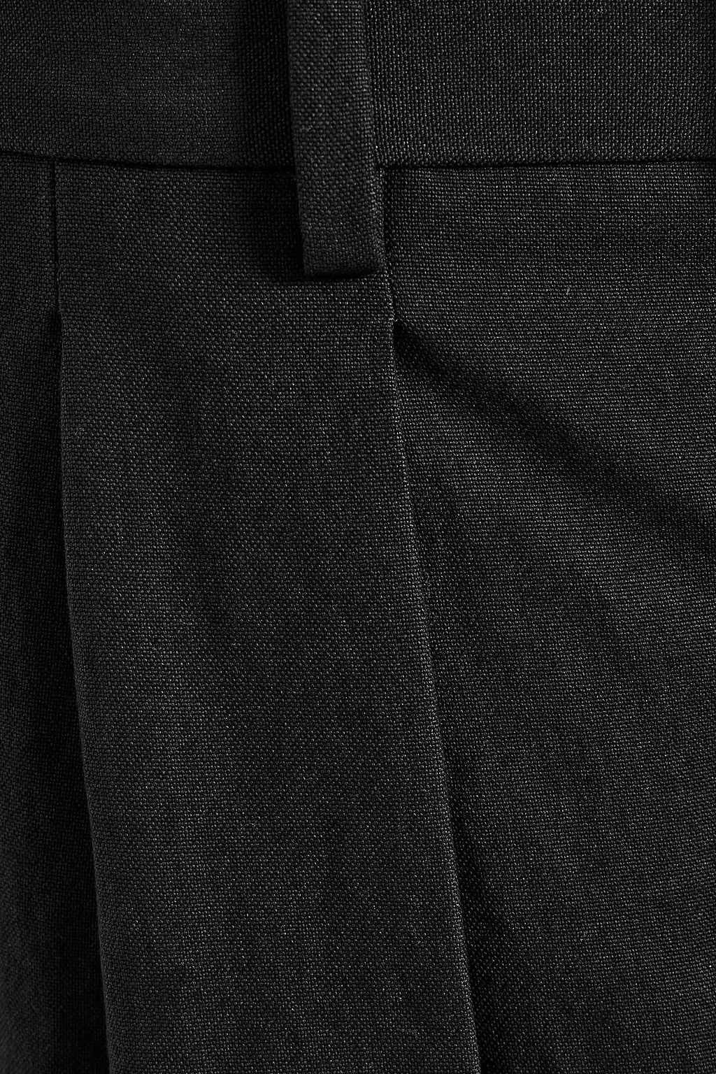 VALENTINO GARAVANI Pleated paper-canvas pants