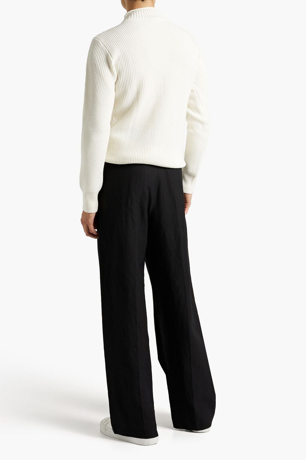 VALENTINO GARAVANI Pleated paper-canvas pants