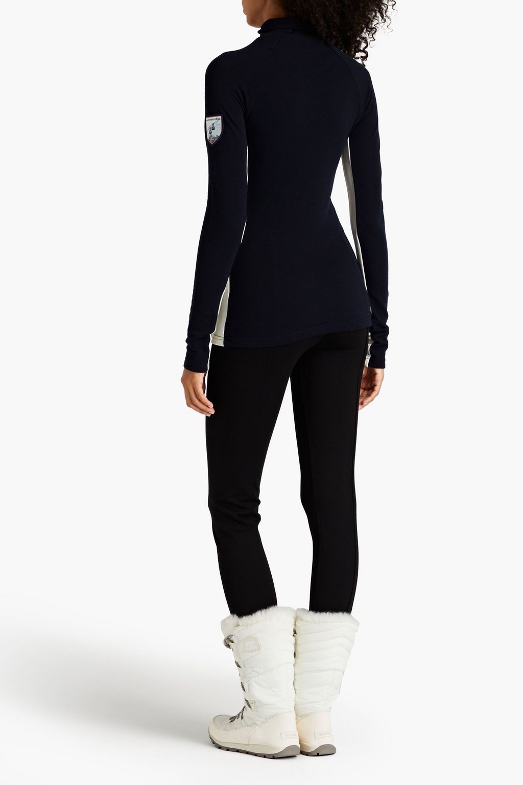 WE NORWEGIANS Voss two-tone merino wool-blend piqué base layer