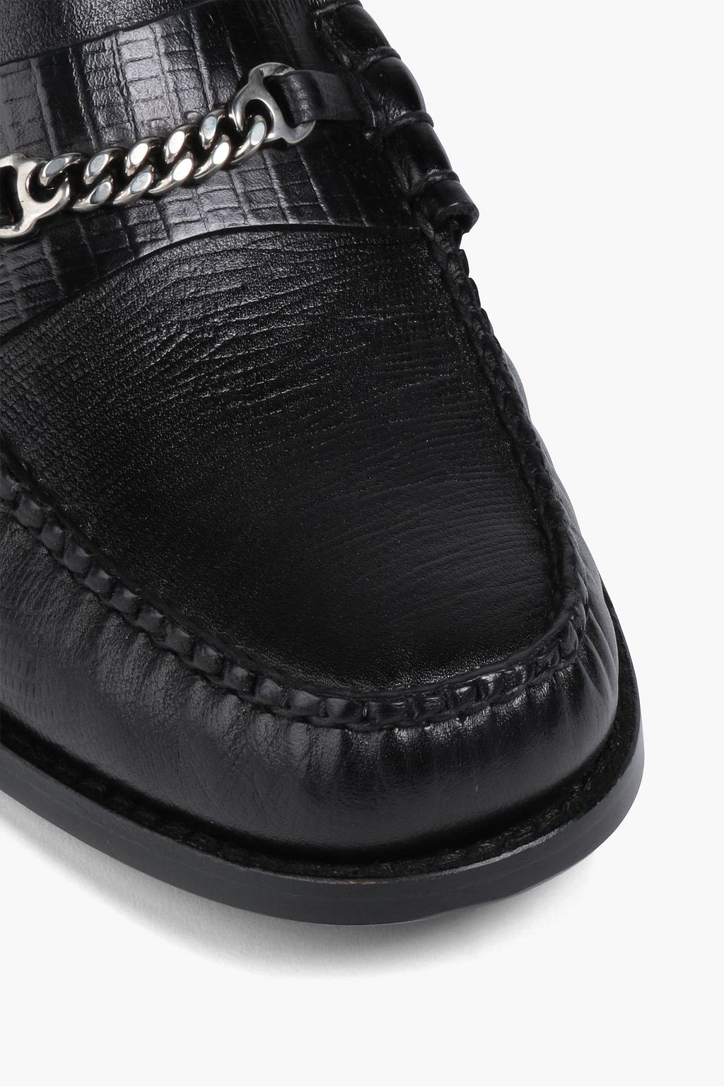 G.H. BASS & CO Weejuns Lincoln lizard-effect leather penny loafers