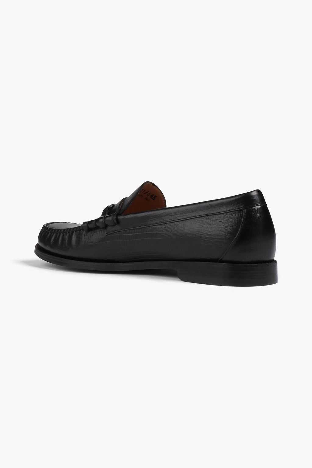 G.H. BASS & CO Weejuns Lincoln lizard-effect leather penny loafers