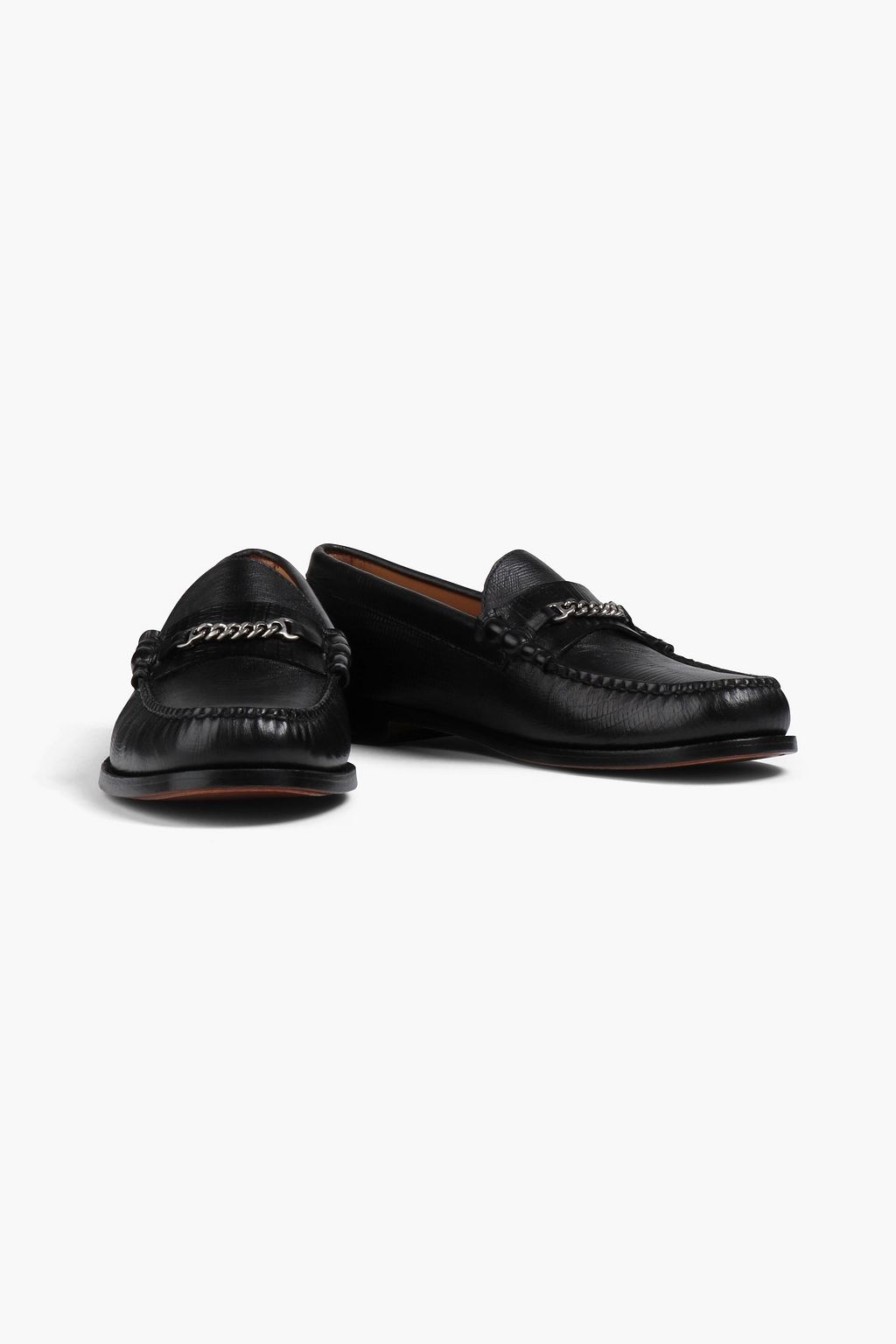 G.H. BASS & CO Weejuns Lincoln lizard-effect leather penny loafers