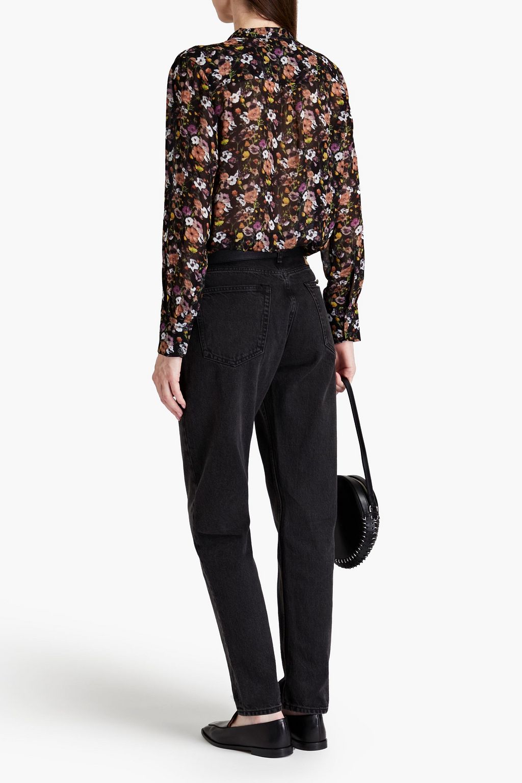 RAG & BONE Corrine floral-print crepe blouse
