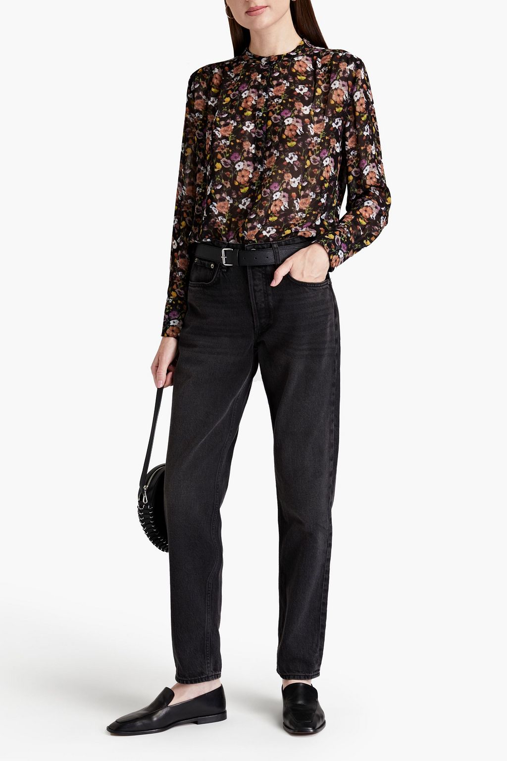 RAG & BONE Corrine floral-print crepe blouse