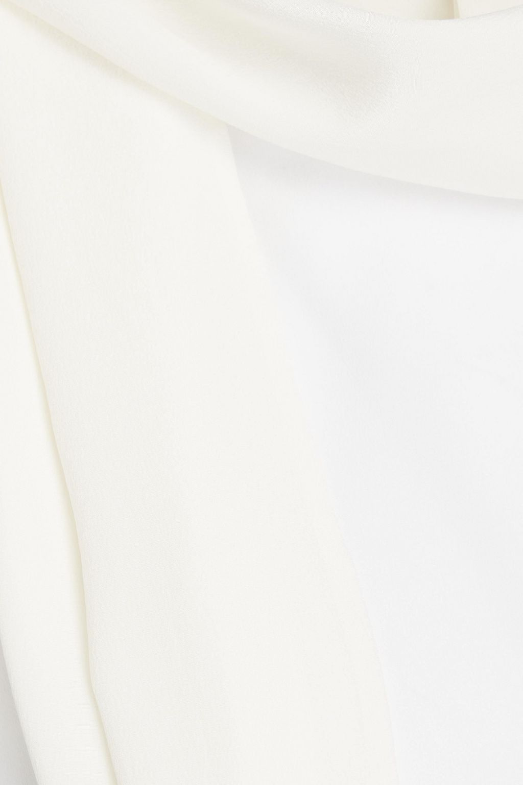 ELIE SAAB 레이스 트리밍 실크 크레이프 드 신 탑
