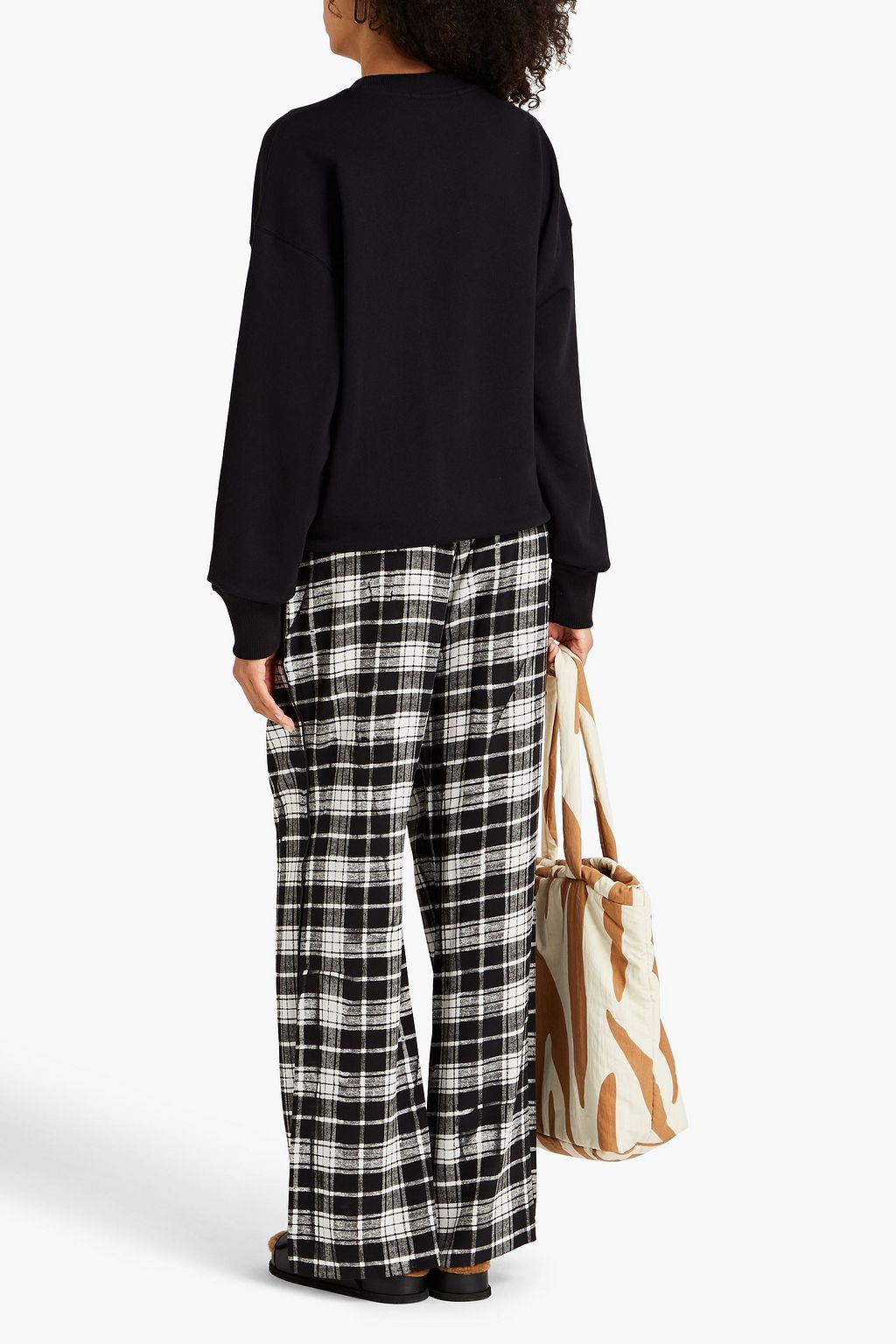 MSGM Logo-print French cotton-terry sweatshirt