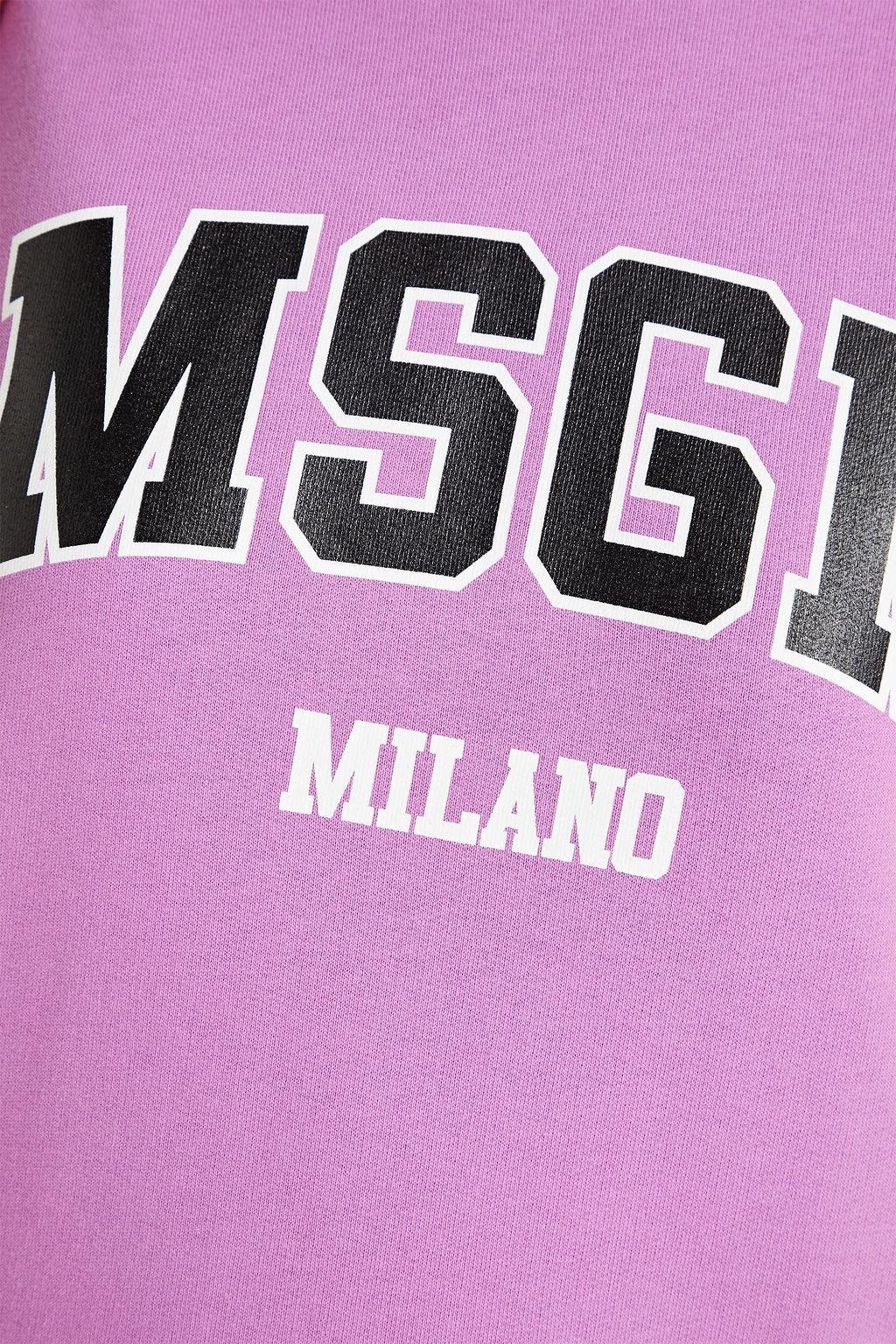 MSGM Logo-print French cotton-terry sweatshirt