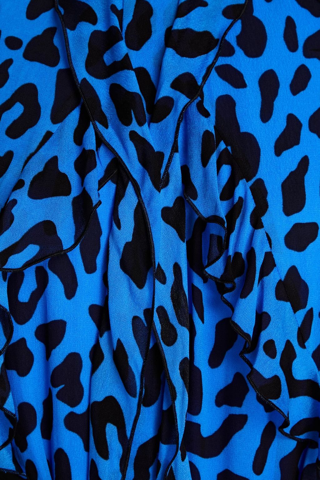 DIANE VON FURSTENBERG Trudy ruffled leopard-print georgette midi dress