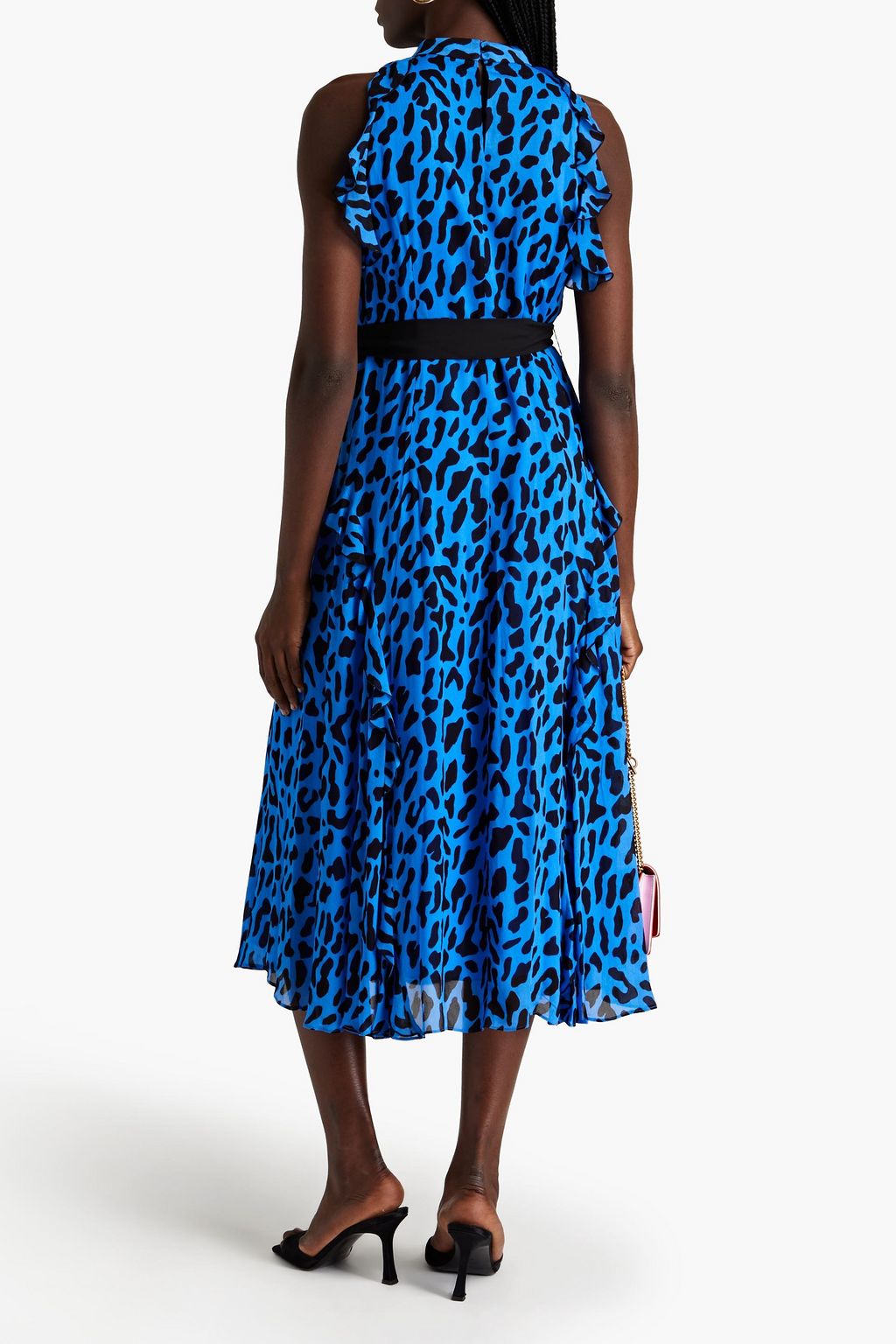 DIANE VON FURSTENBERG Trudy ruffled leopard-print georgette midi dress