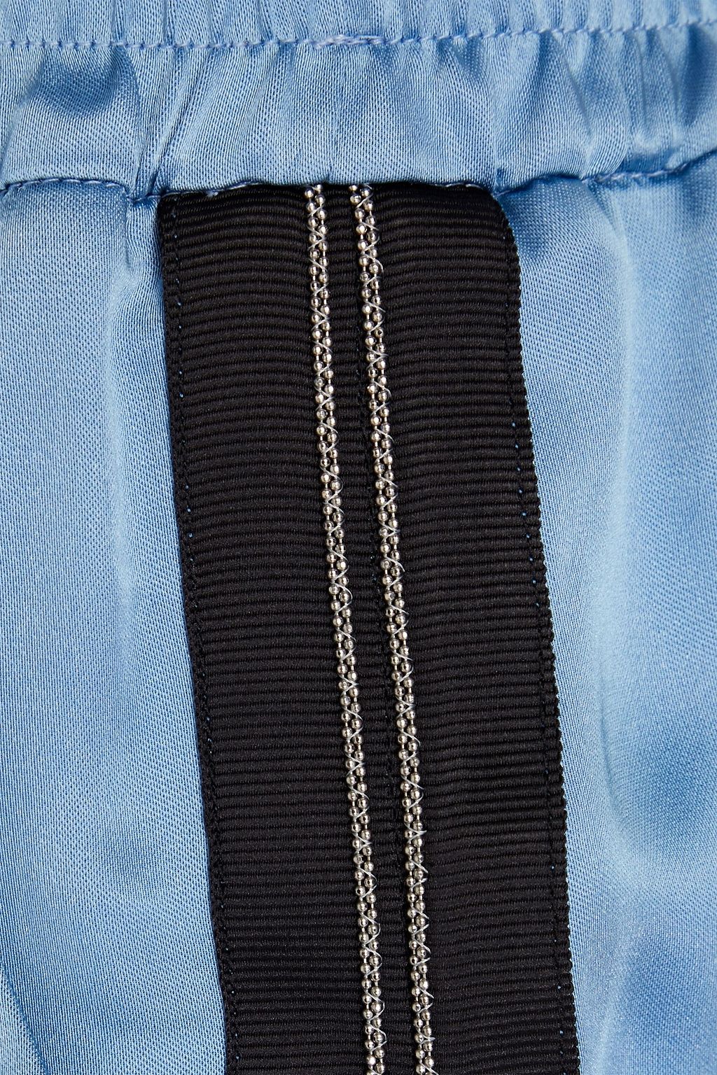 BRUNELLO CUCINELLI شورت من الساتان المزيّن