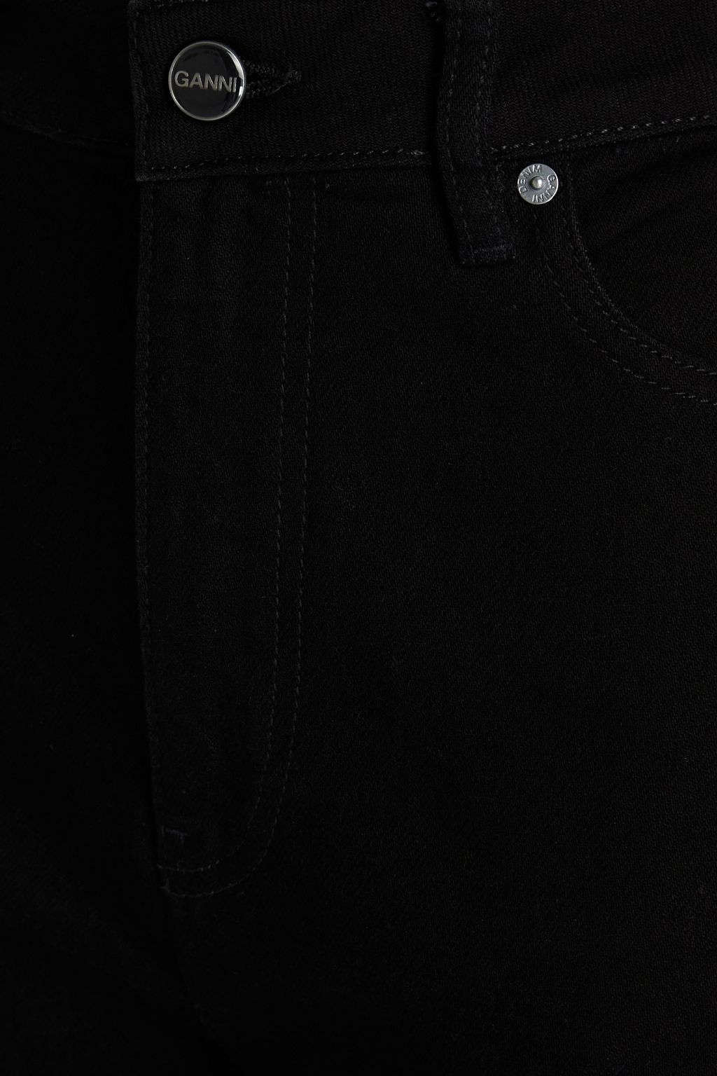 GANNI モダール混ジャージー ホルターネックトップス ギャザー入り