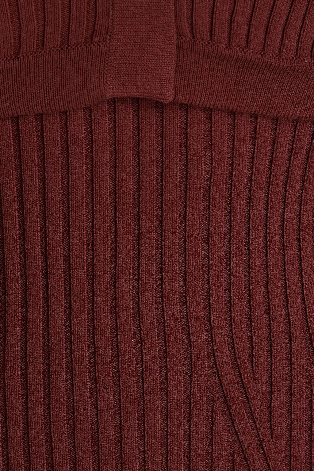 SAFIYAA Set aus Pullover und Oberteil aus Rippstrick