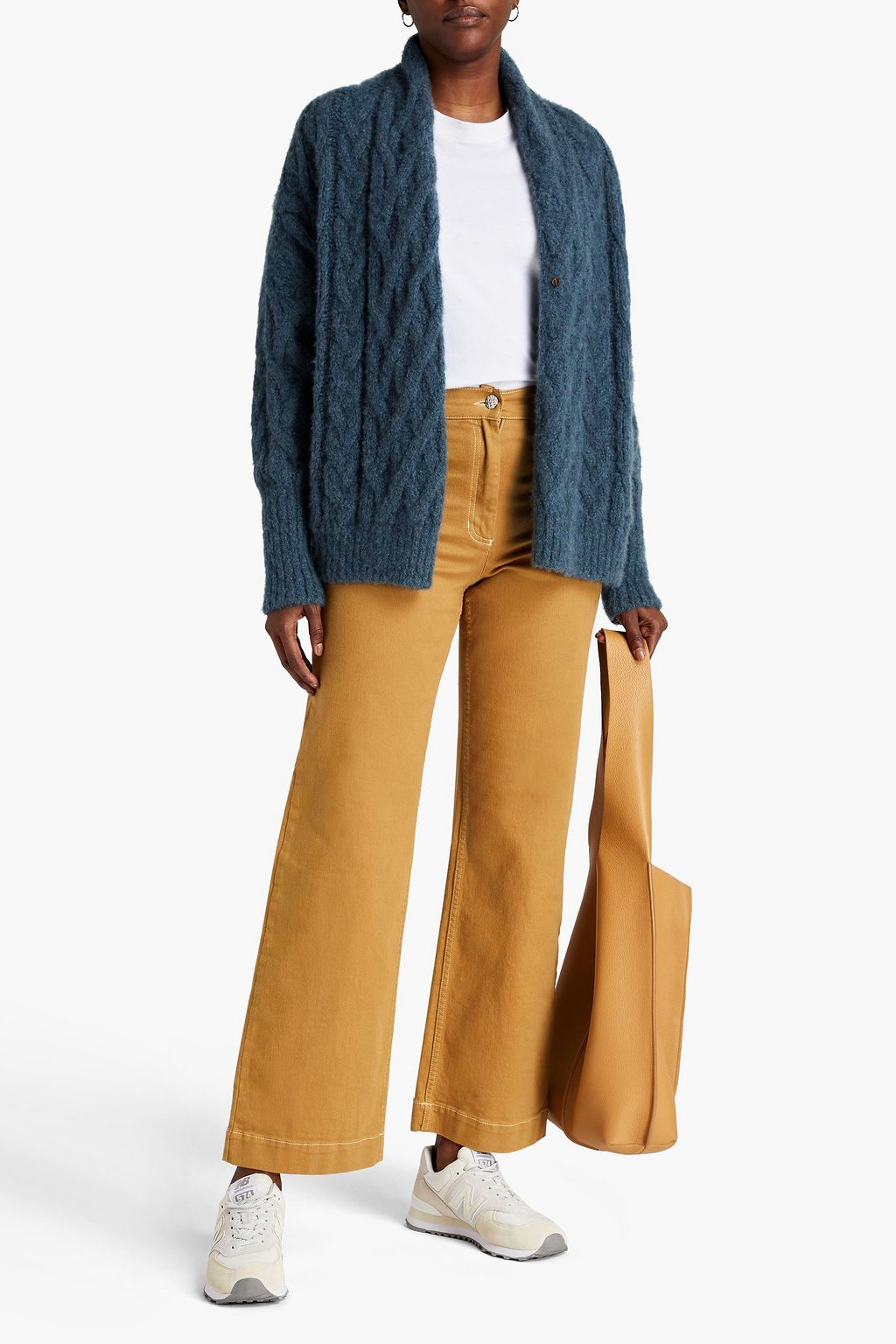 BRUNELLO CUCINELLI Cable-knit wool cardigan