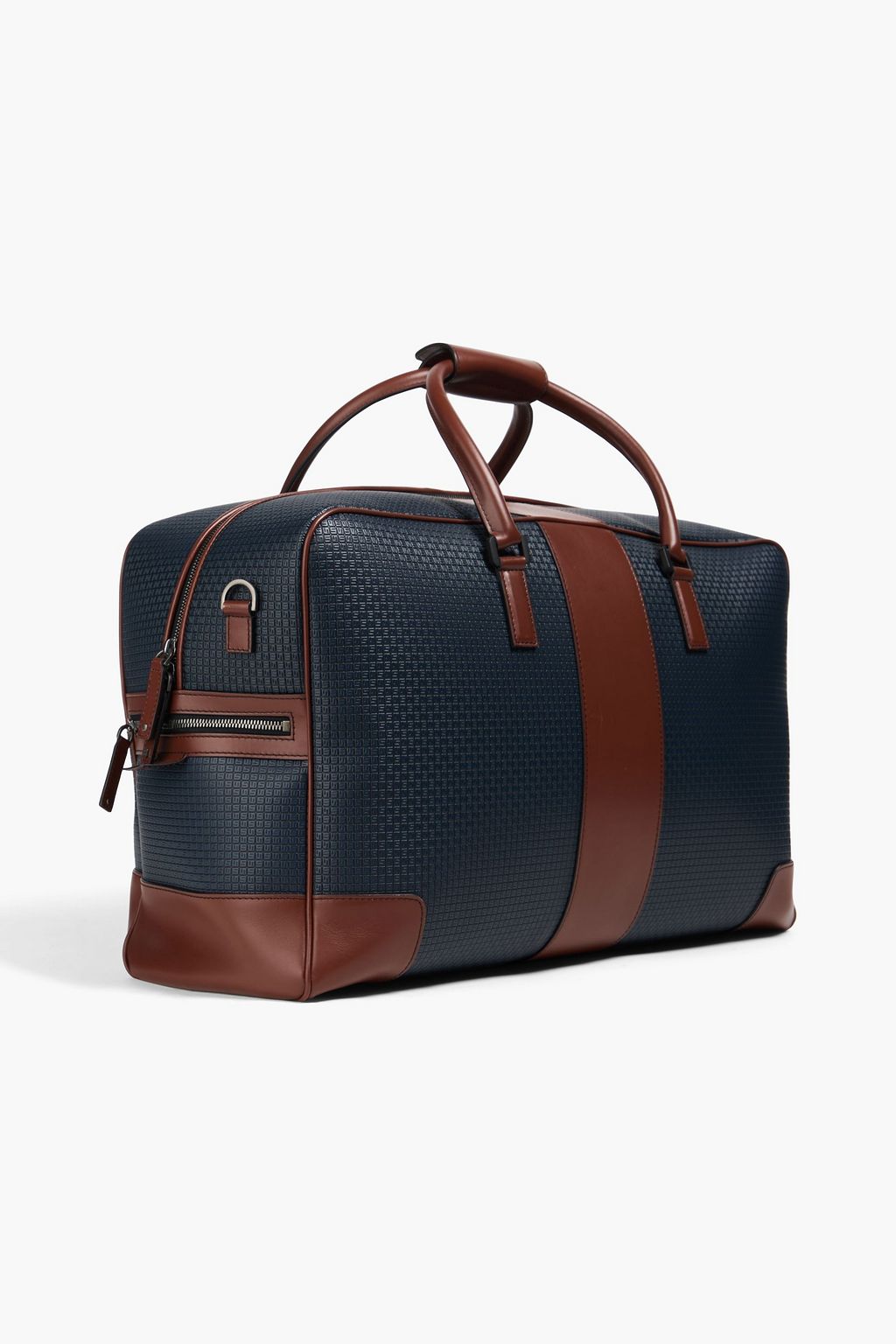 SERAPIAN Stepan embossed coated-canvas duffle bag