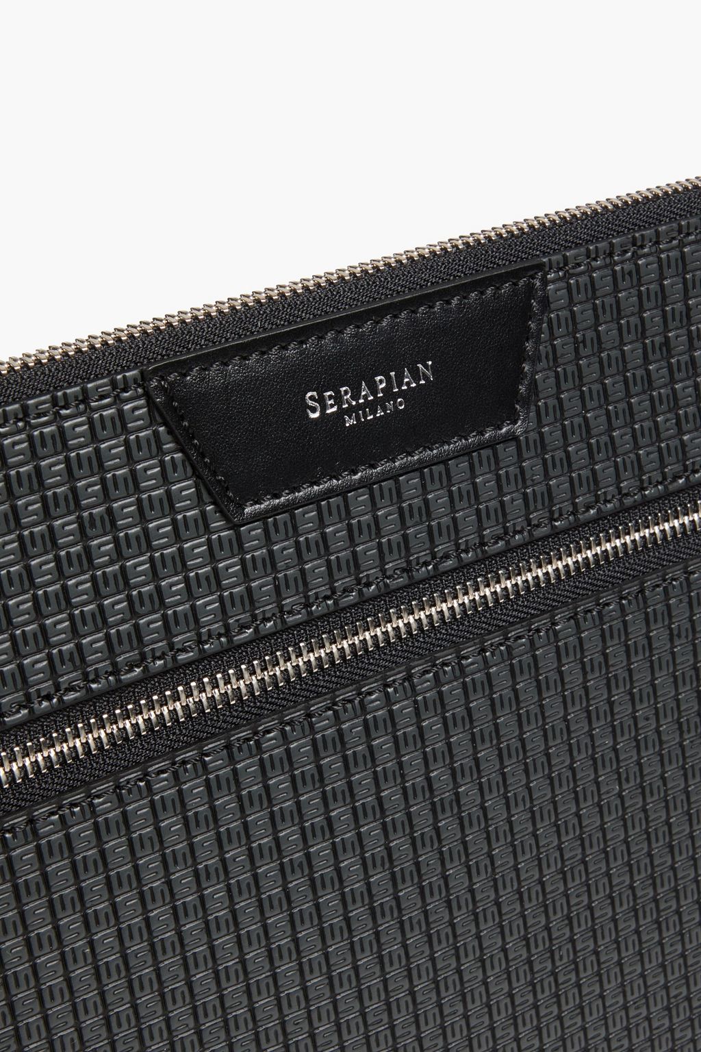 SERAPIAN 엠보싱 코팅 캔버스 도큐먼트 케이스