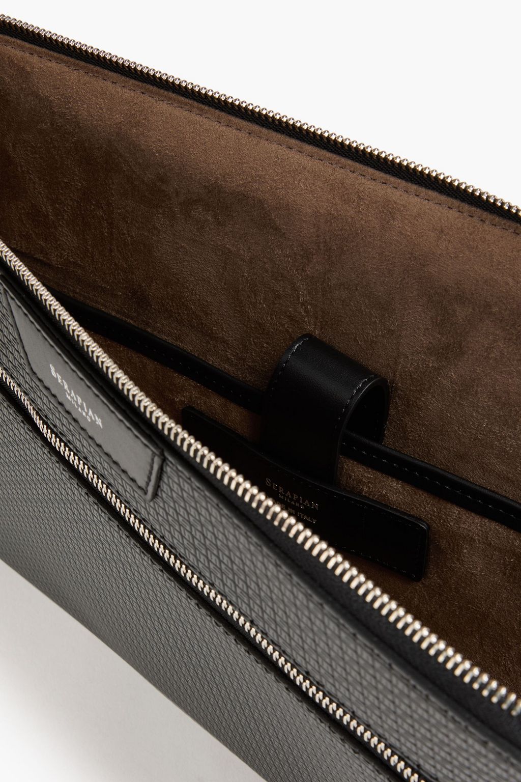 SERAPIAN 엠보싱 코팅 캔버스 도큐먼트 케이스