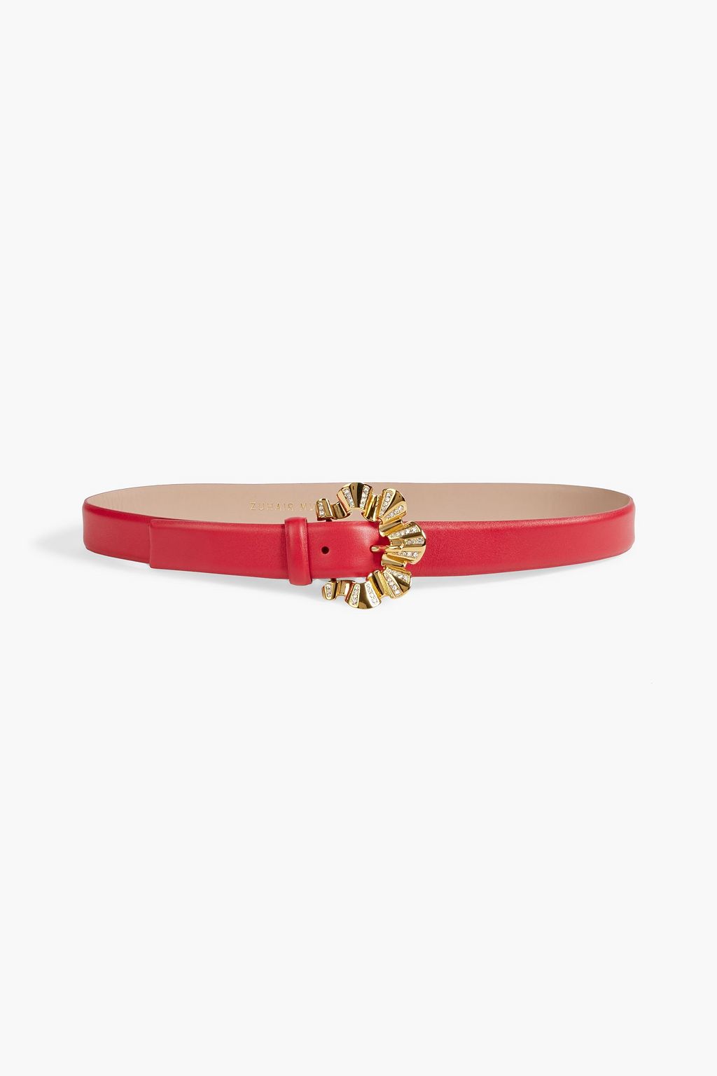 Red Mantilla leather belt | ZUHAIR MURAD | THE OUTNET