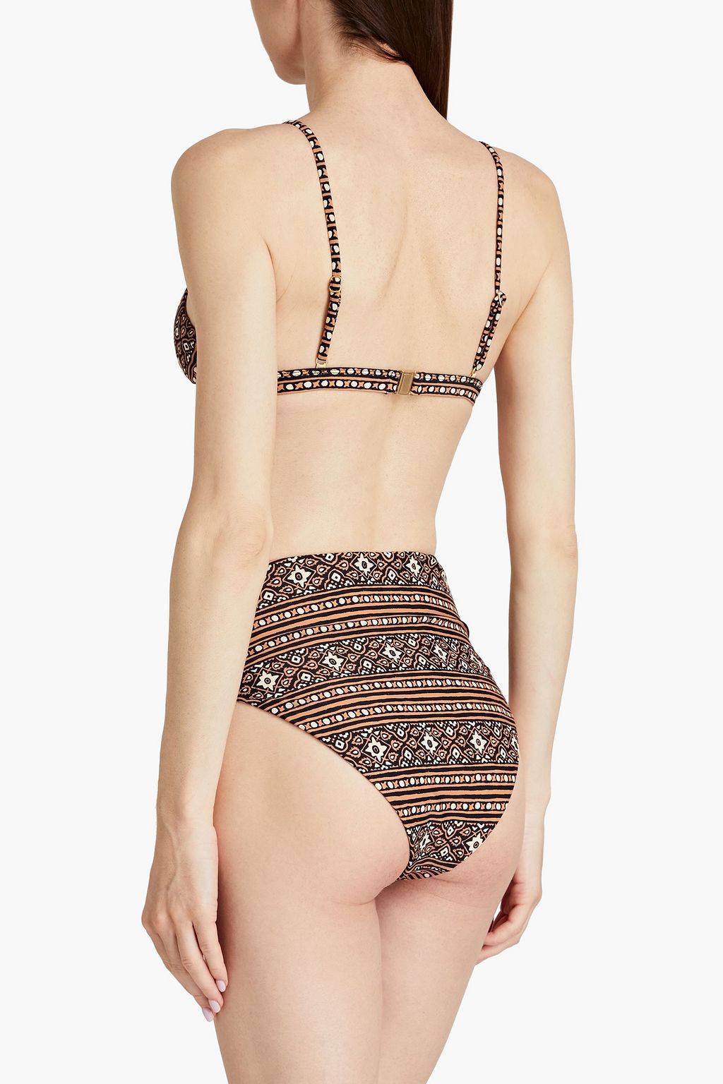 TIGERLILY Imani Ava printed high-rise bikini briefs
