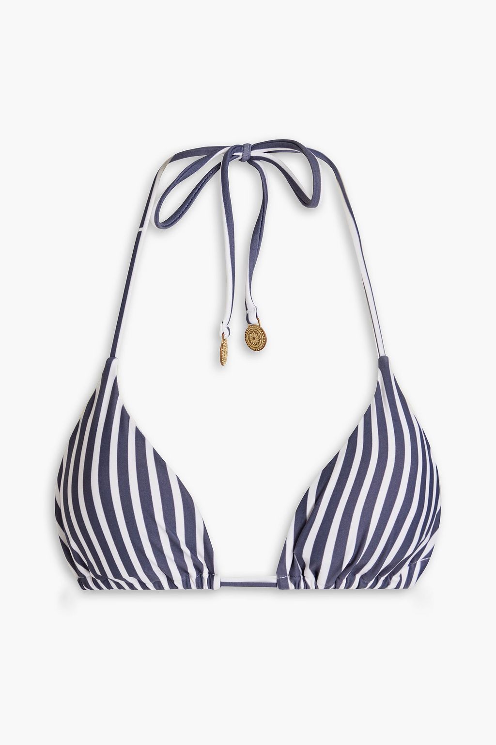 Tigerlily Devina Tara Striped Triangle Bikini Top The Outnet