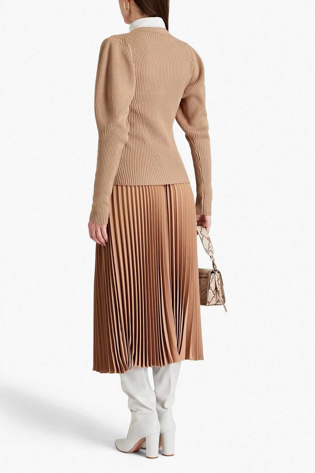 SAFIYAA Ribbed wool-blend cardigan