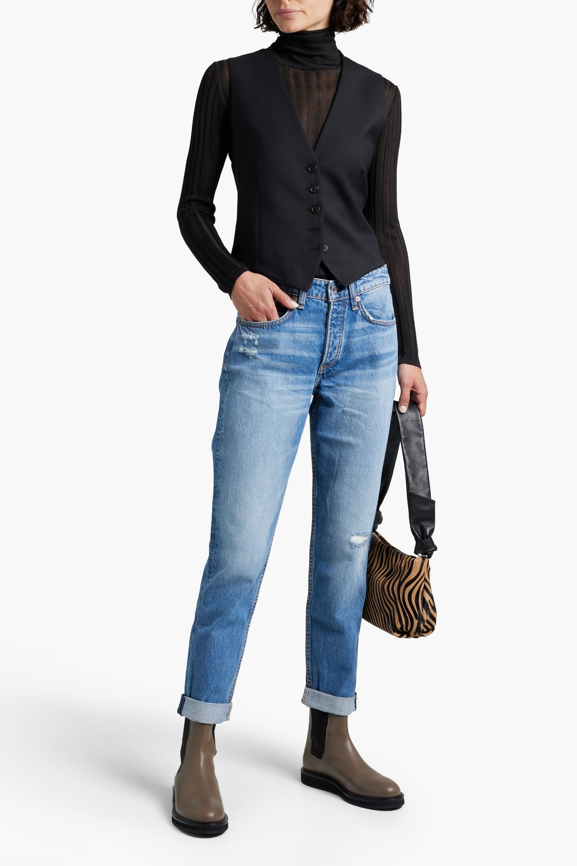 rag & bone Rosa distressed boyfriend jeans