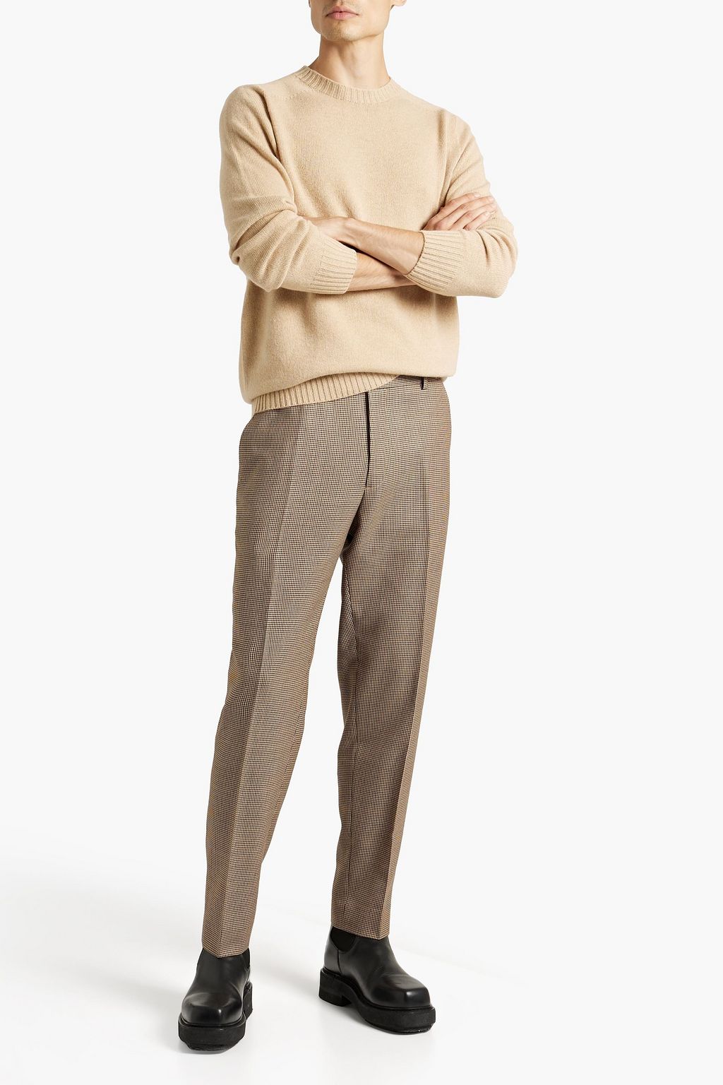 SUNSPEL Mélange cashmere and cotton-blend sweater