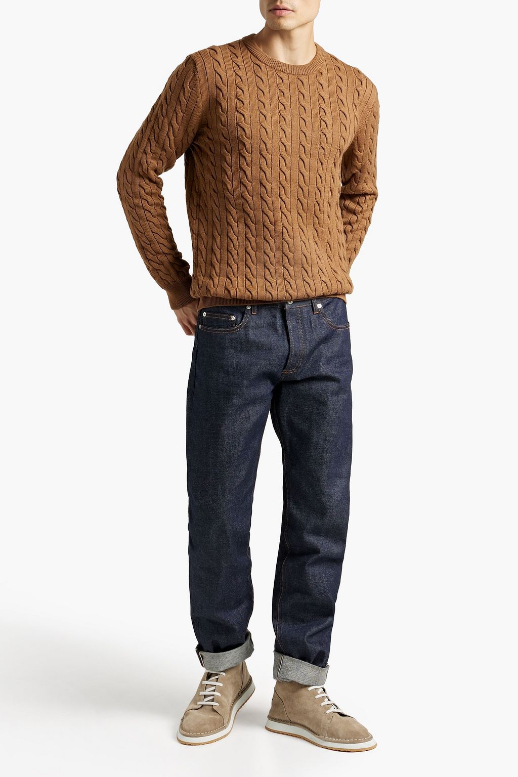 SUNSPEL Cable-knit merino wool sweater