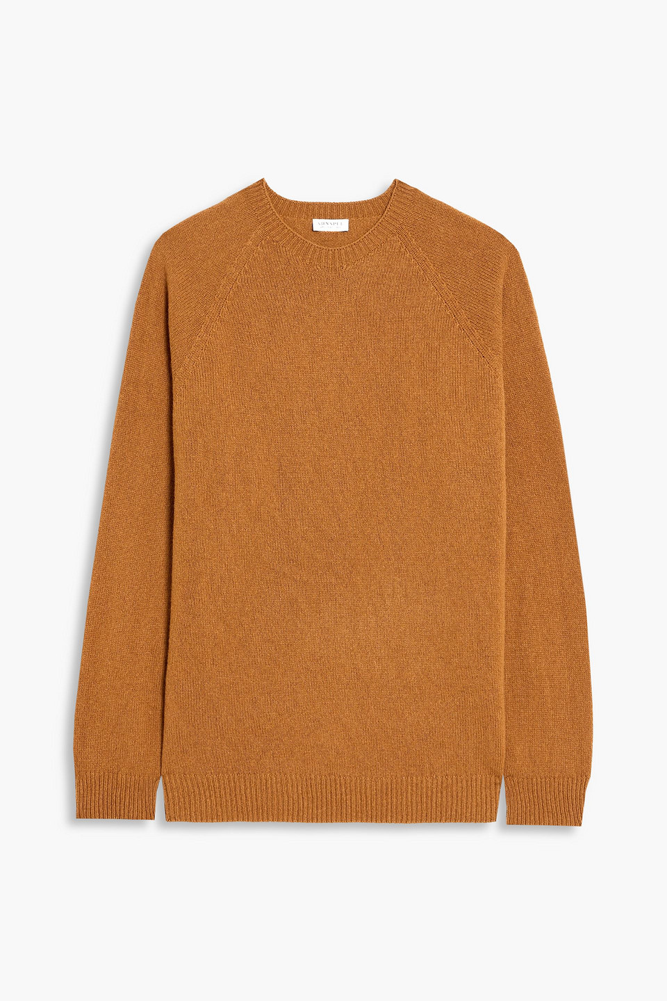 Sunspel Wool Jumper In Camel