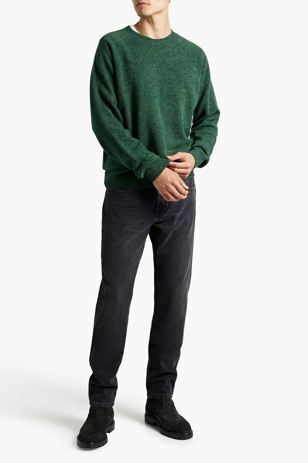 SUNSPEL Marled wool sweater