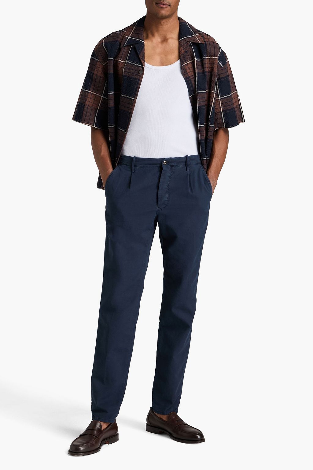 SLOWEAR Incotex slim-fit cotton-blend chinos