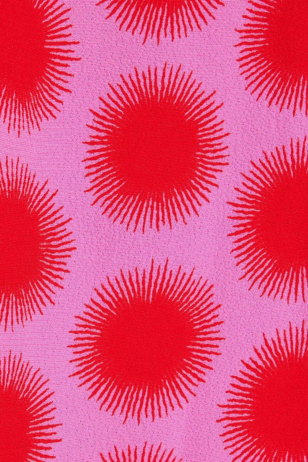 DIANE VON FURSTENBERG حقيبة كلاتش من الجلد مطرّزة