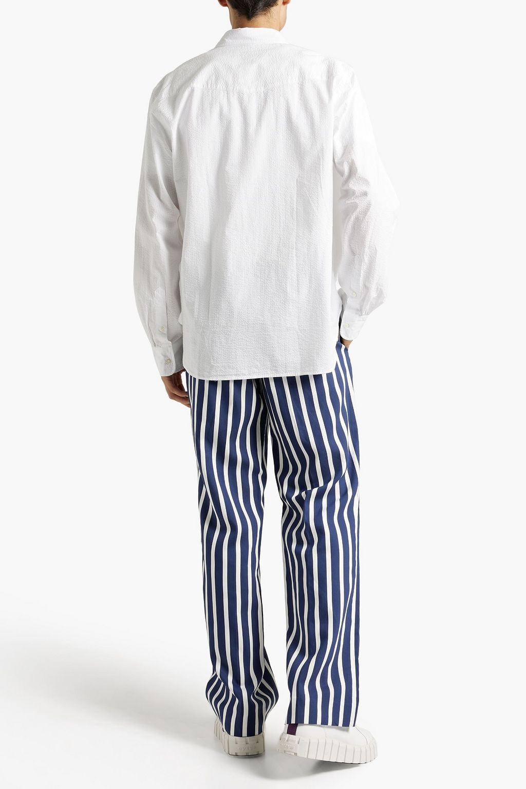 OFFICINE GÉNÉRALE Senoit cotton-seersucker shirt