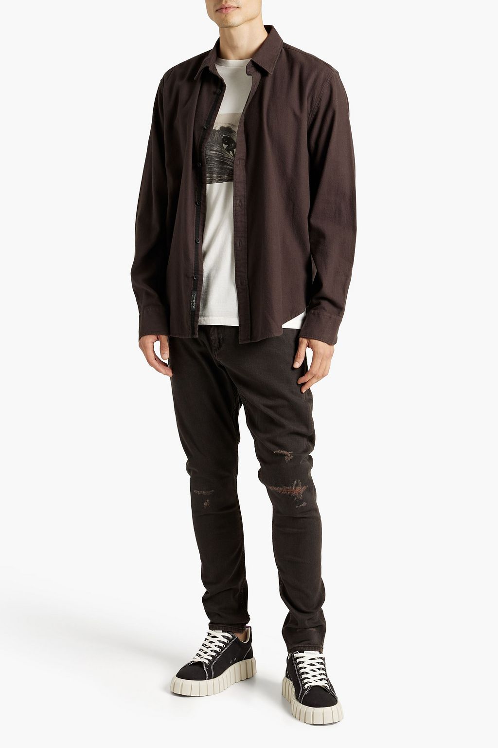 RAG & BONE Skinny-fit distressed denim jeans