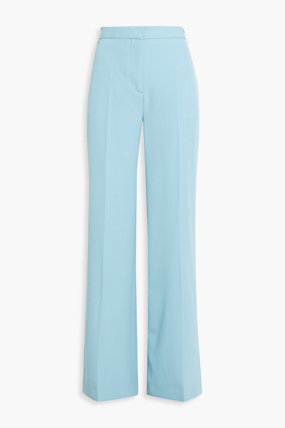 Victoria Beckham Cotton-twill Wide-leg Pants In Blue