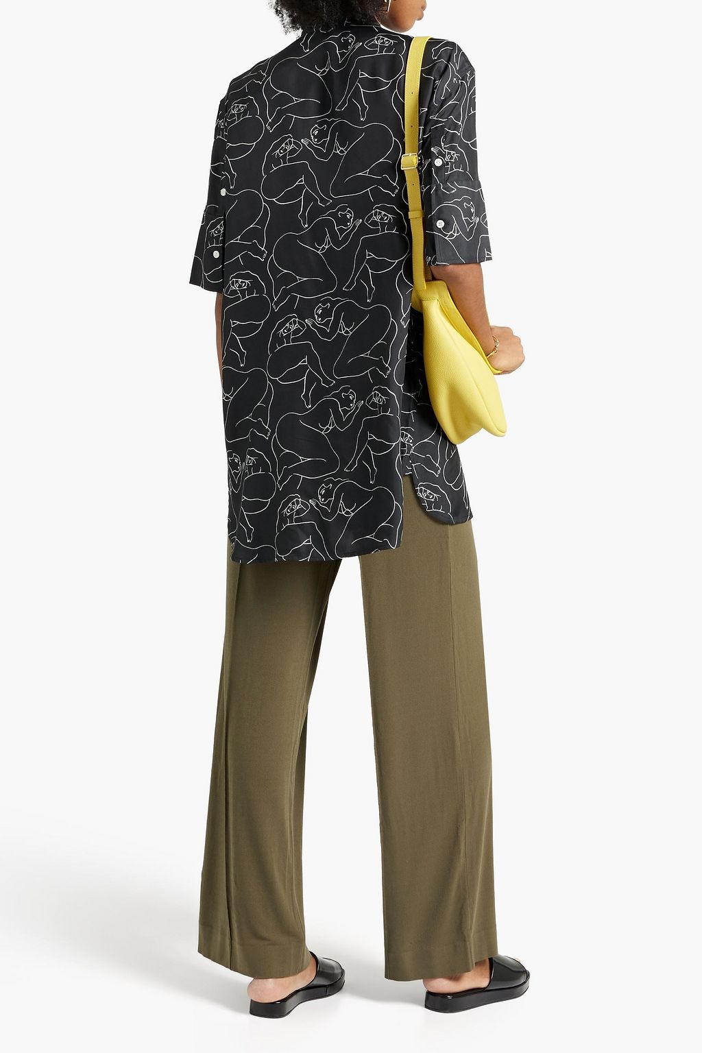 BY MALENE BIRGER 스트레치 크레이프 와이드 레그 팬츠